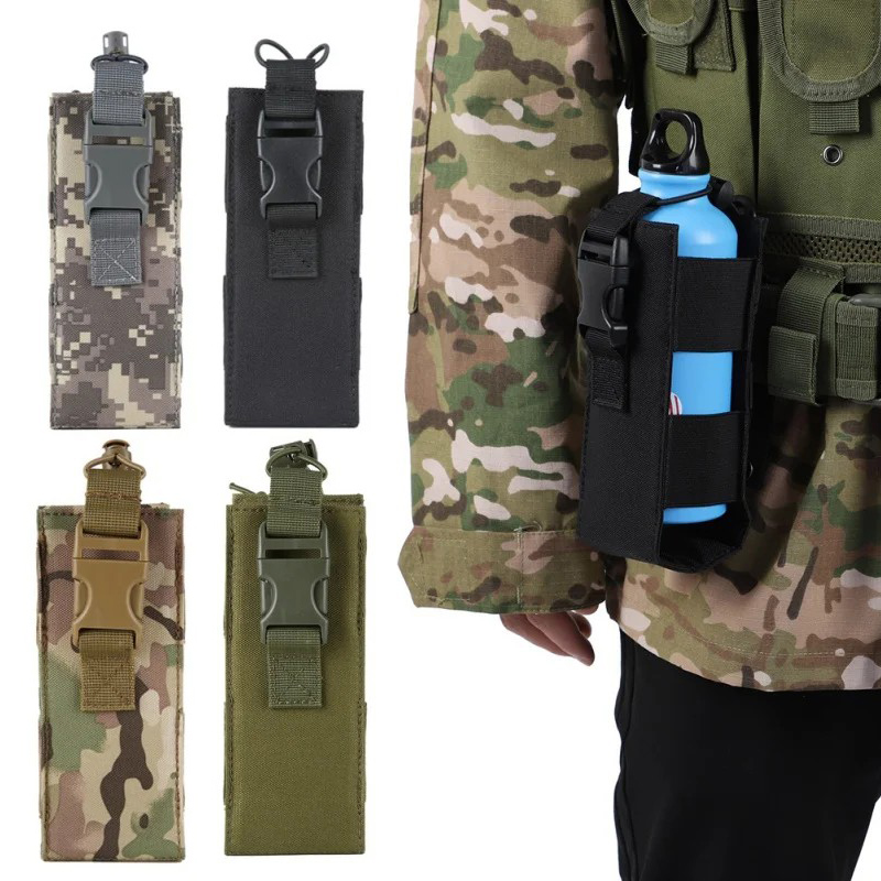Tech Accessories Bag - 新しい戦術的なウォーターボトルバッグモールナイロンケトルカバーウエストポーチトランシーバーポーチ屋外狩猟ハイキングサイクリングアクセサリー