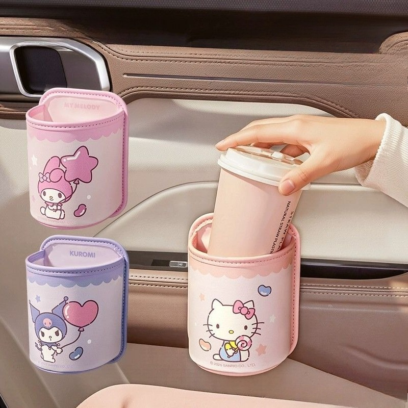Kawaii Tech Accessories - サンリオ新作ハローキティクロミマイメロディかわいいアニメ漫画収納ラック車の装飾品収納バッグ高級感のある装飾