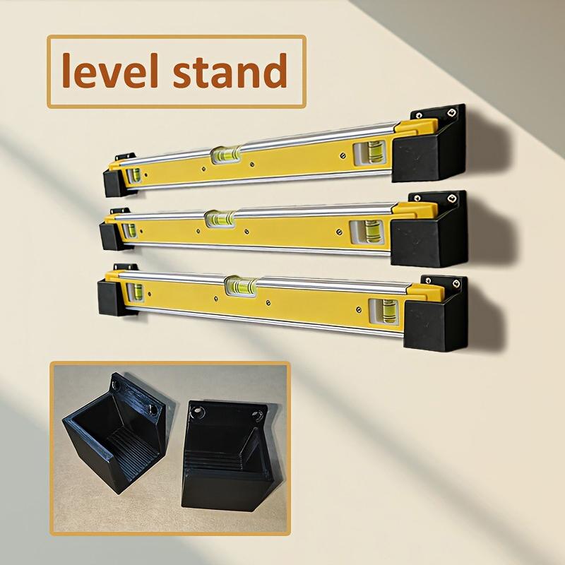 Tech Accessories Holder - 2個入り水準器壁掛けホルダー、耐久性のある構造と簡単な取り付けが可能、ガレージや作業場の工具収納に最適