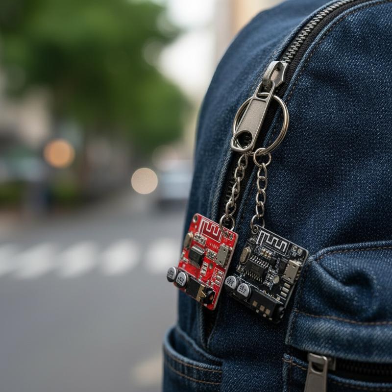 Tech Keychain Accessories - 回路基板キーホルダー ミニマリスト レトロ PCB メタルキーリング ファッションテック