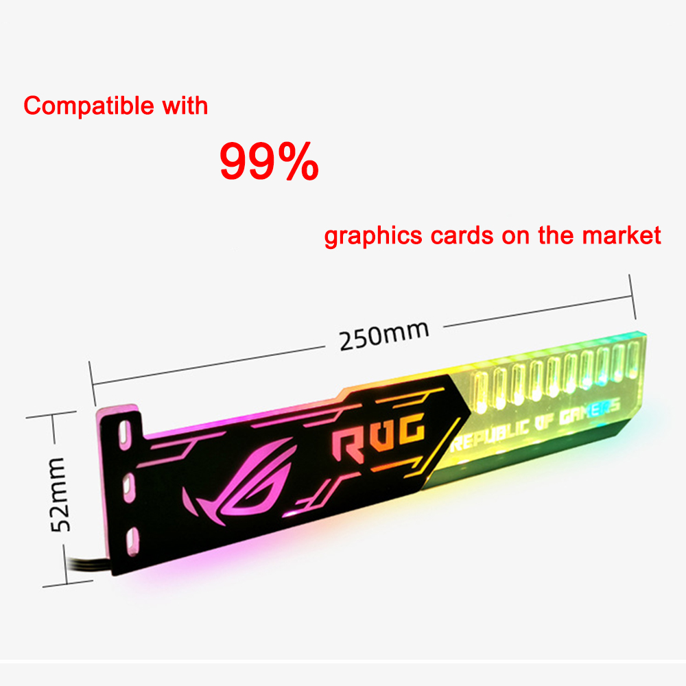 Coolmoon-コンピューター用の5v LEDグラフィック - Tech Accessories Pc のレビューと価格