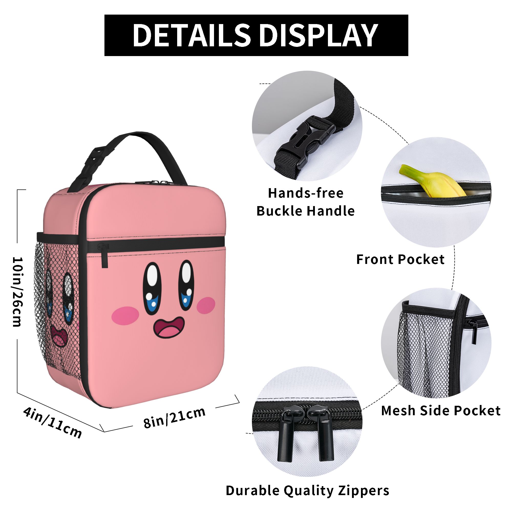 カスタム K-Kirbys 再利用可能なランチボックス防水か - Kawaii Tech Accessories のレビューと価格