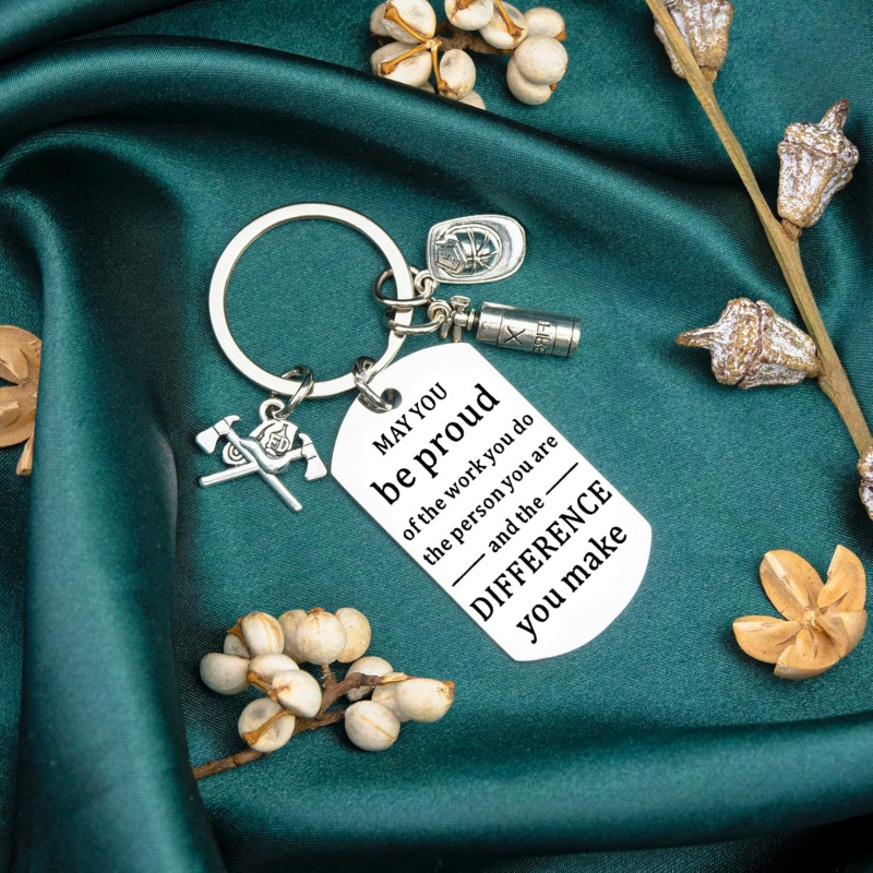 警察消防士薬局技術者感謝キーホルダー、男性警察官への感謝の贈 - Tech Keychain Accessories のレビューと価格
