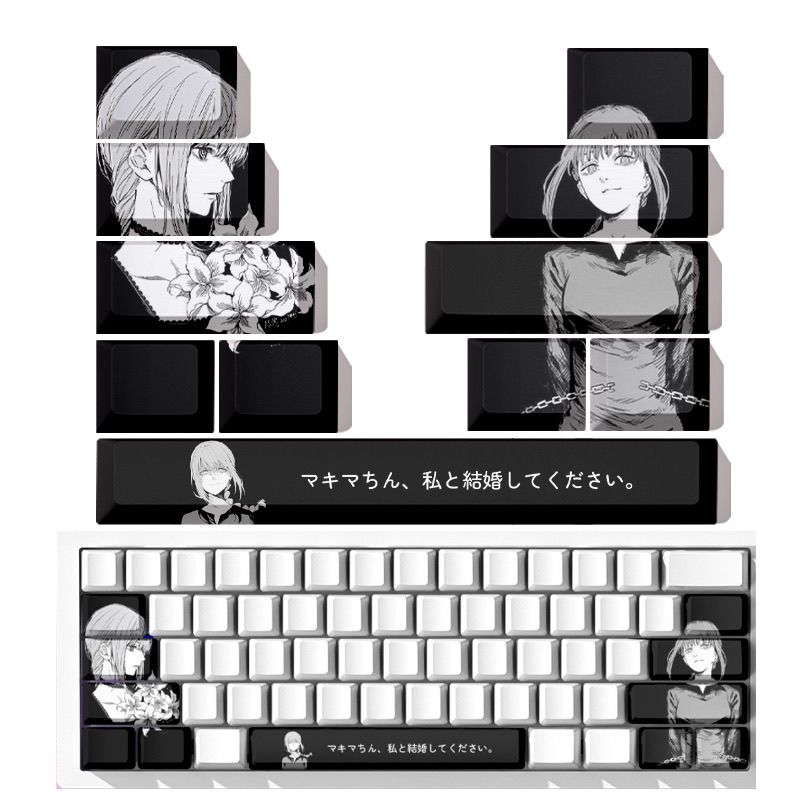 チェーンソーマンマキマテーマアニメキーキャップメカニカルキー - Tech Gaming Accessories のレビューと価格