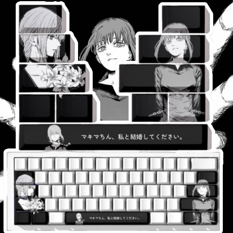 チェーンソーマンマキマテーマアニメキーキャップメカニカルキー - Tech Gaming Accessories のレビューと価格