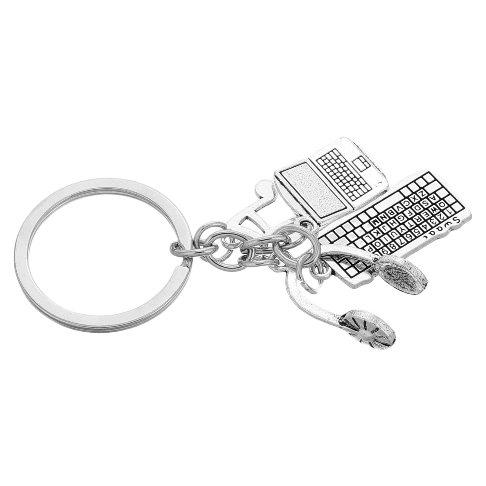 金属製のエンジニアキーホルダー。キーボード、マウス、ヘッドセ - Tech Keychain Accessories のレビューと価格