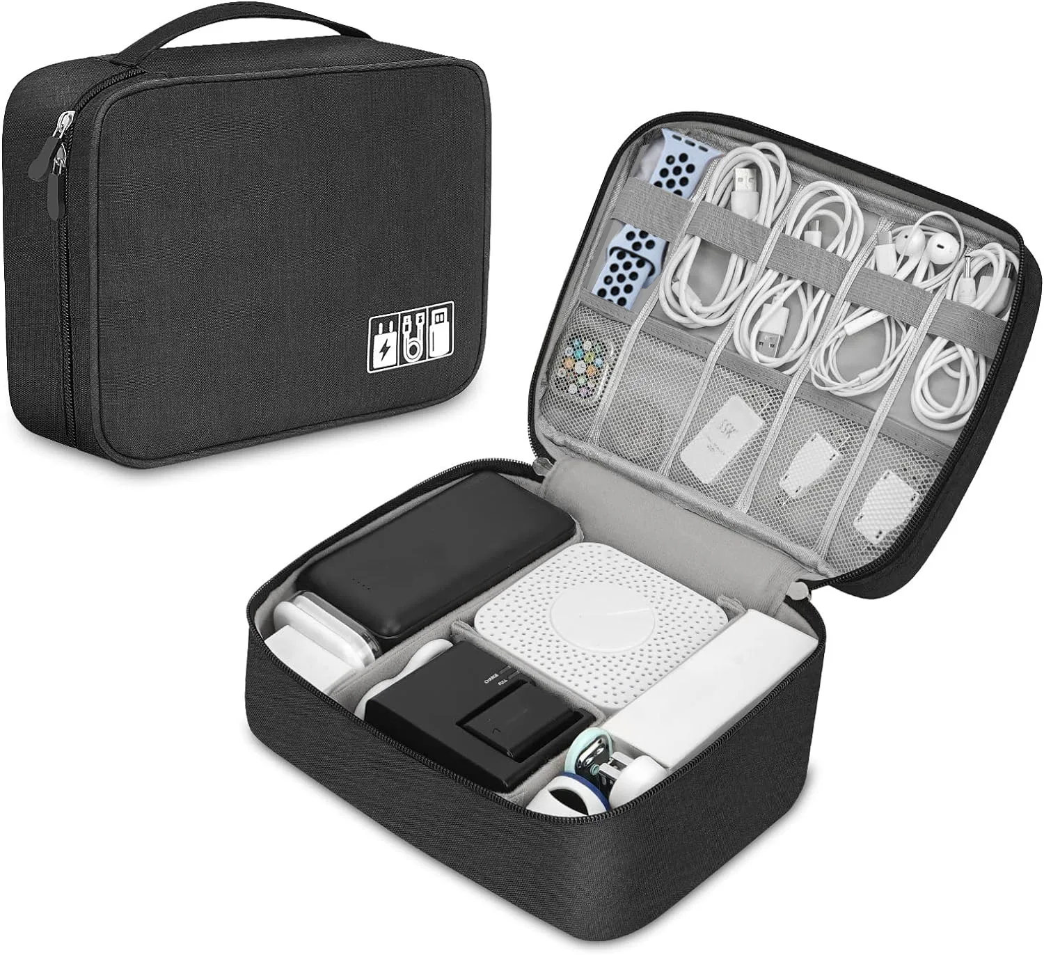 電子アクセサリー、ケーブル、イヤホン収納用のポータブルテック - Tech Accessories Storage のレビューと価格
