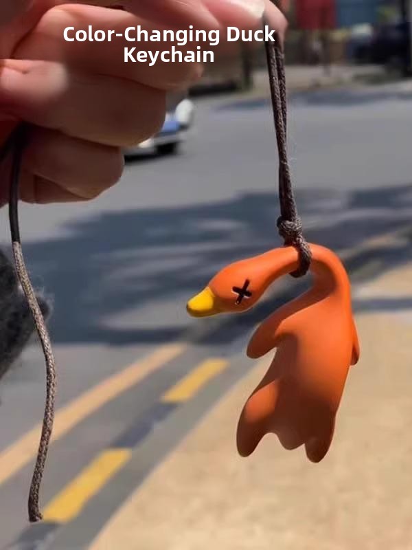 ブラックテックUV反応ローストダックキーホルダー、色が変わる - Tech Keychain Accessories のレビューと価格