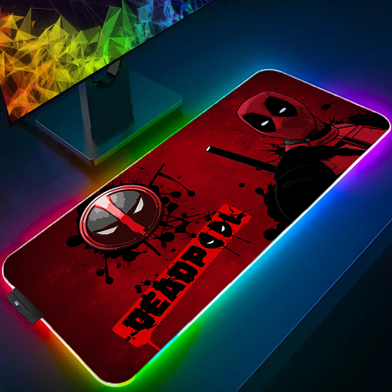 LED マウスパッドゲーミングバックライトロックエッジアニメ - Tech Accessories Pc のレビューと価格
