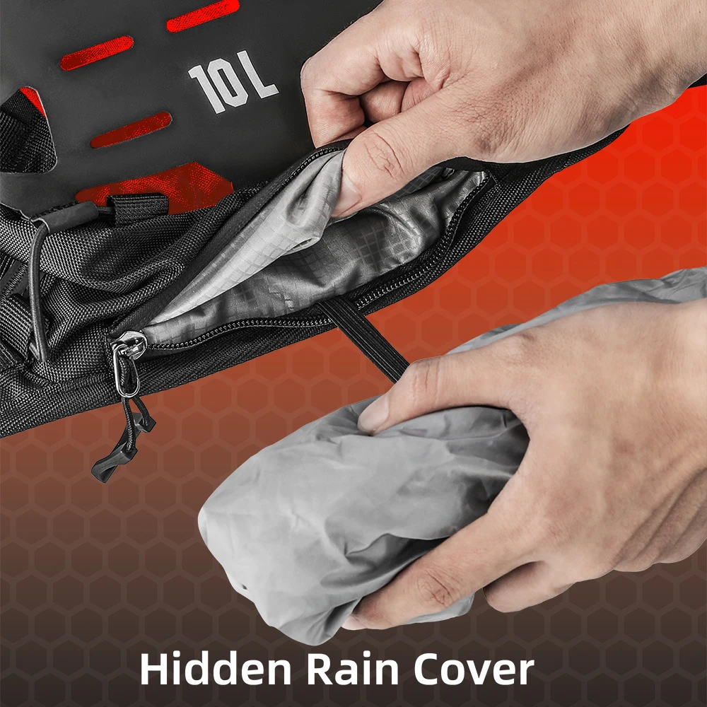 Rhinowalk バイク用バックパック 10L レインカバ - Tech Accessories Bag のレビューと価格