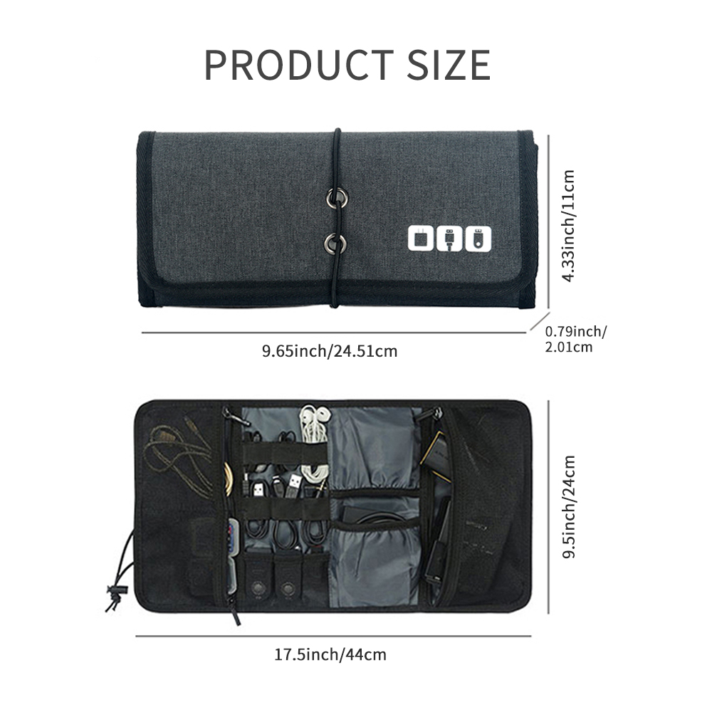 トラベルケーブル収納バッグ、電子機器オーガナイザーコードポー - Tech Accessories Storage のレビューと価格