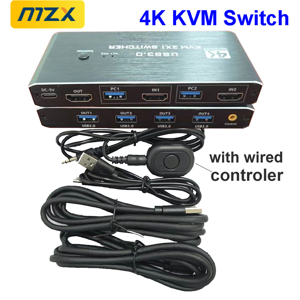 KVMスイッチ 4K 60Hz スイッチャー USB 3.0 - Tech Accessories Pc のレビューと価格