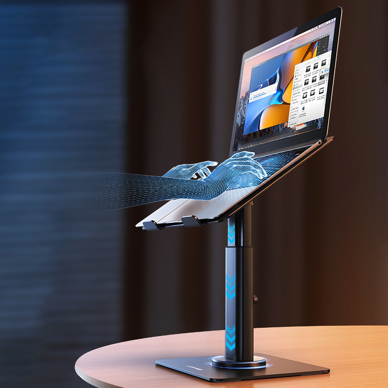ラップトップスタンド 360度回転可能な垂直ブラケット 吊り - Laptop Stand Bamboo のレビューと価格