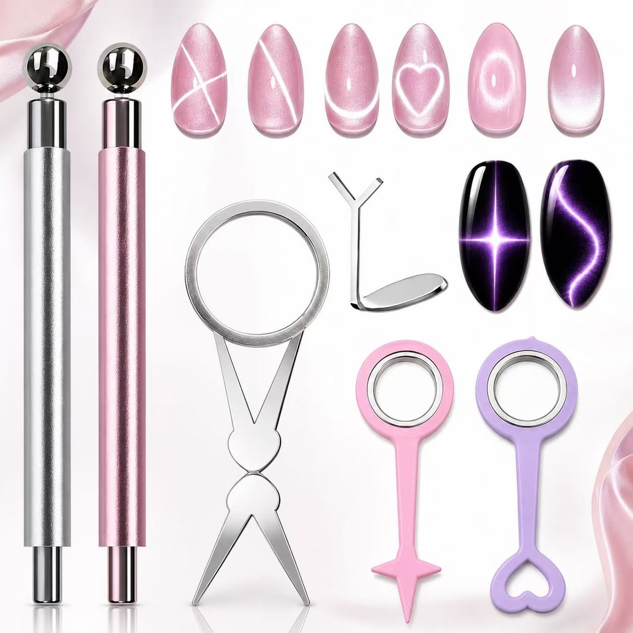6点ネイルテックツールセット、キャットアイネイル用ネイルツー - Tech Accessories Kit のレビューと価格