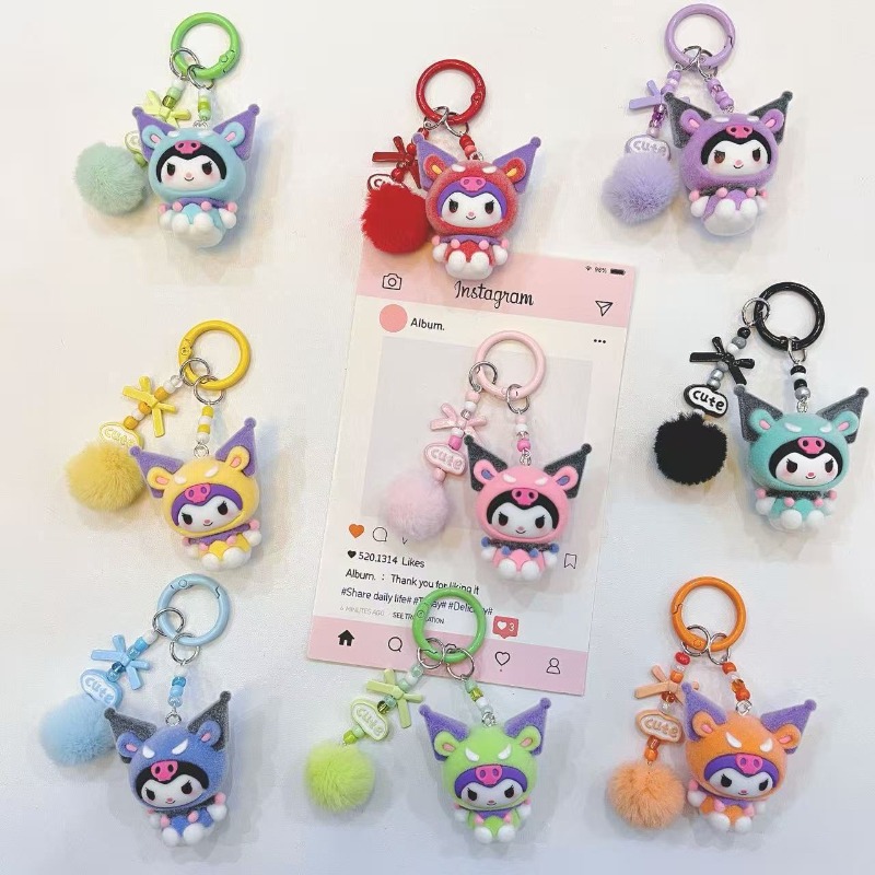 ファッションクロミフィギュア樹脂キーホルダーかわいい漫画プリ - Kawaii Tech Accessories のレビューと価格