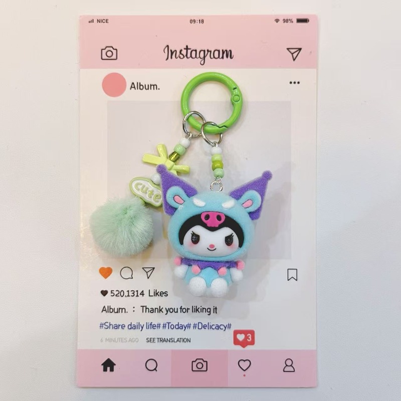 ファッションクロミフィギュア樹脂キーホルダーかわいい漫画プリ - Kawaii Tech Accessories のレビューと価格