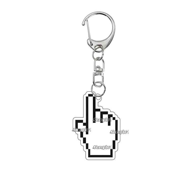 クリエイティブな両面プリント レトロピクセルアート Y2K風 - Tech Keychain Accessories のレビューと価格