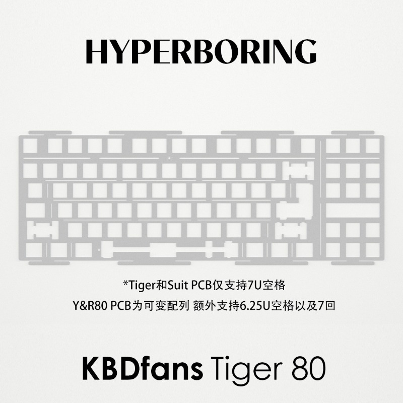 HYPERBORING Tiger80 キーボードポジショニ - Tech Gaming Accessories のレビューと価格