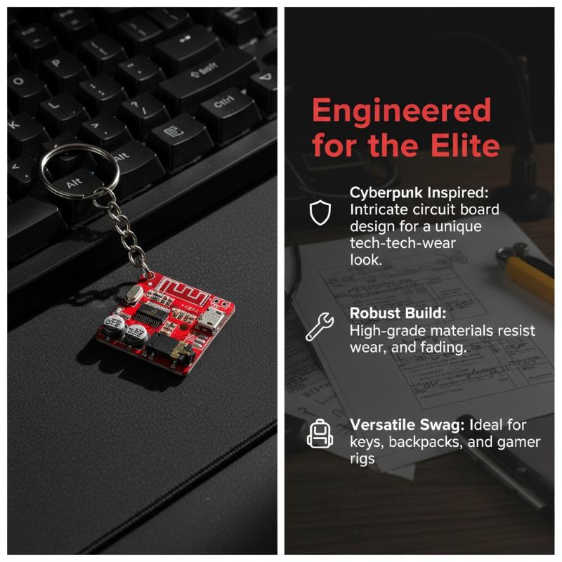 回路基板キーホルダー ミニマリスト レトロ PCB メタルキ - Tech Keychain Accessories のレビューと価格