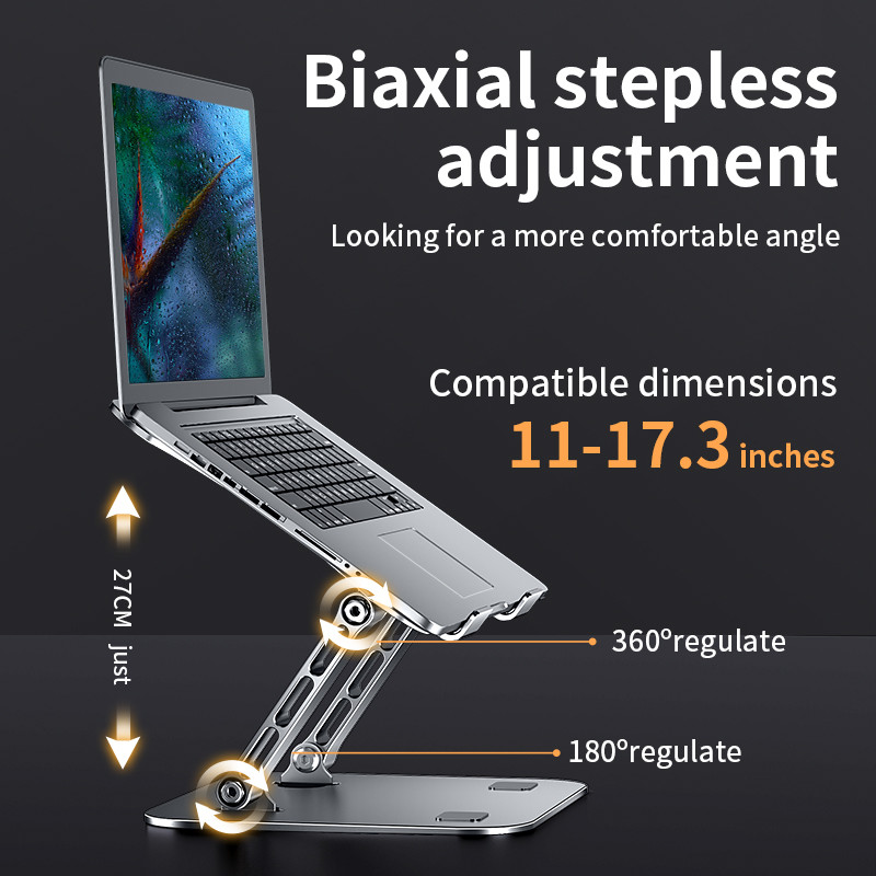 携帯電話タブレットスタンド 調節可能なアルミ合金製ノートパソ - Laptop Stand Bamboo のレビューと価格