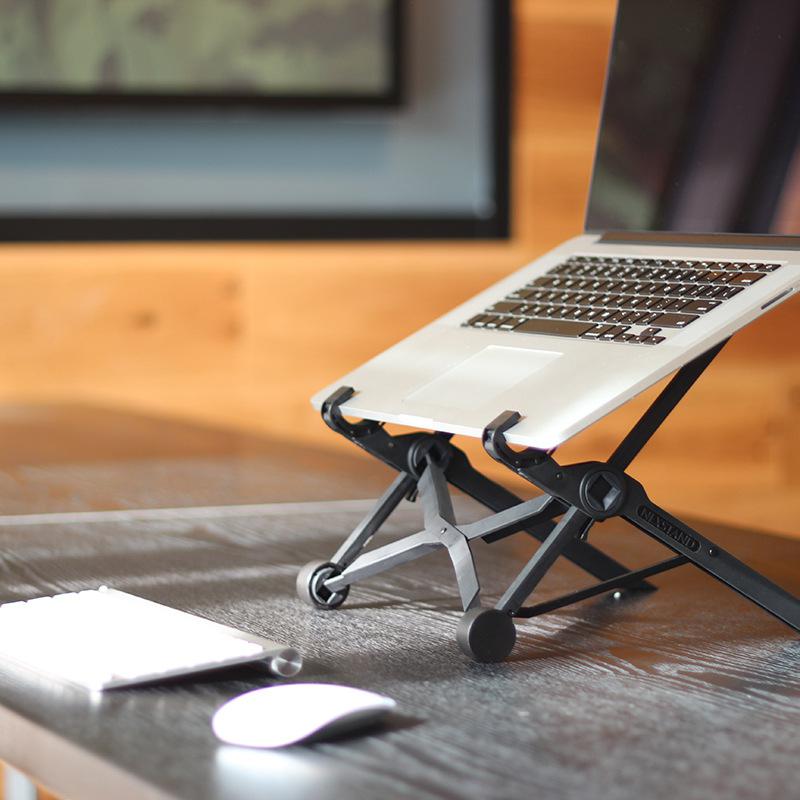 NEXSTAND K2 折りたたみポータブルラップトップスタ - Laptop Stand Bamboo のレビューと価格